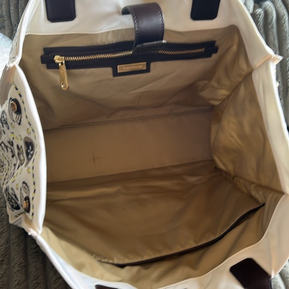 Tory Burch Nylon Large Ivory Pisces Dream Ella Printed Tote Patterned Tote 👜 - Picture 12 of 17